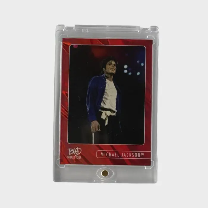 Michael Jackson BAD Tour Keepsake Trading Card # 90 Red Parallel 60/87 Base Throwback