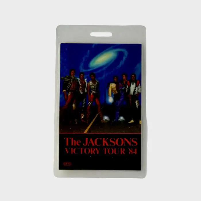 Jacksons Victory Tour Laminated Backstage Pass Promoter Staff