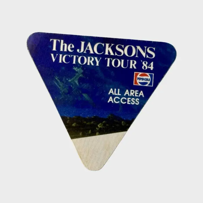 Jacksons Victory Tour Cloth Backstage Pass All Area Access