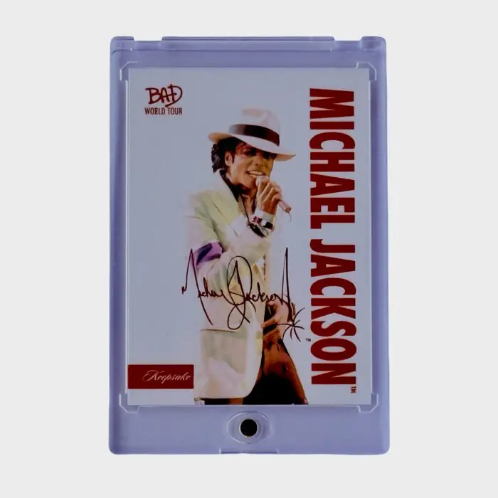 Michael Jackson BAD Tour Keepsake Trading Card # 14 Parallel 01/07 Base Signature