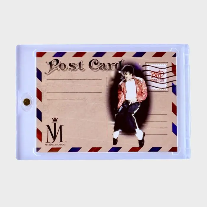 Michael Jackson BAD Tour Keepsake Trading Card # 167 Red Parallel 51/87 Postcard