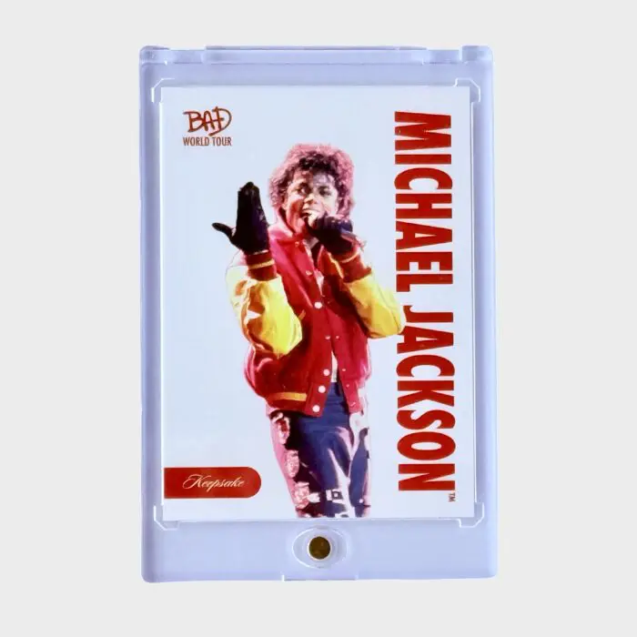 Michael Jackson BAD Tour Keepsake Trading Card # 7 Red Parallel 32/87 Base