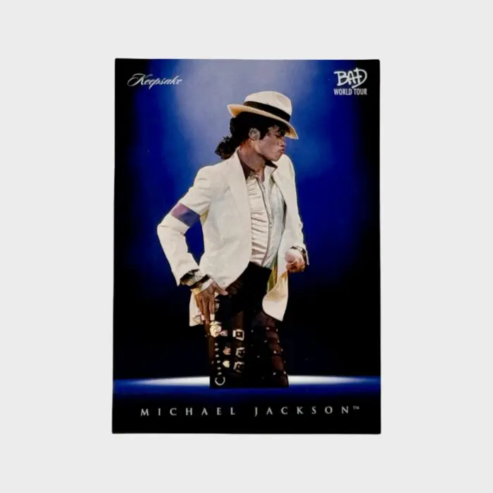 Michael Jackson BAD Tour Keepsake Trading Card # 43 Spotlight Base Blue
