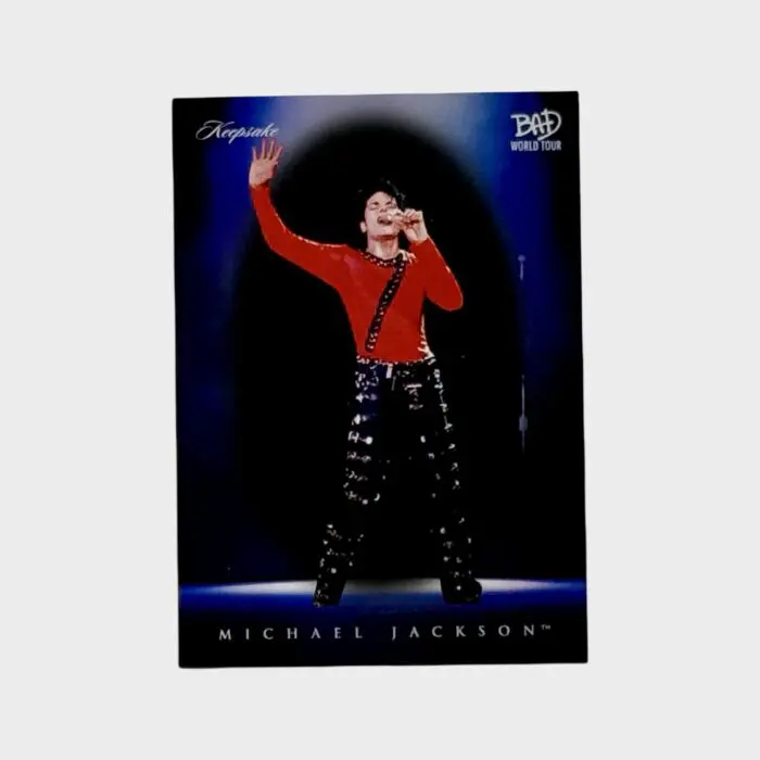 Michael Jackson BAD Tour Keepsake Trading Card # 41 Spotlight Base Blue
