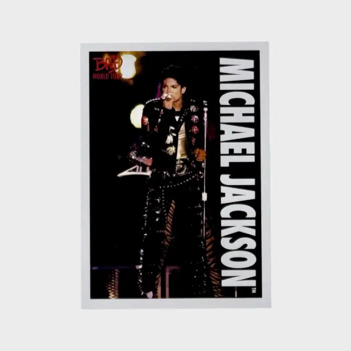 Michael Jackson BAD Tour Keepsake Trading Card # 58 Base Shortprint White