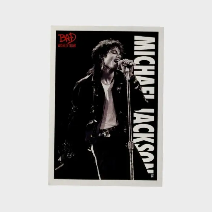 Michael Jackson BAD Tour Keepsake Trading Card # 59 Base Shortprint White