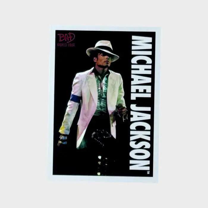 Michael Jackson BAD Tour Keepsake Trading Card # 62 Base Shortprint White