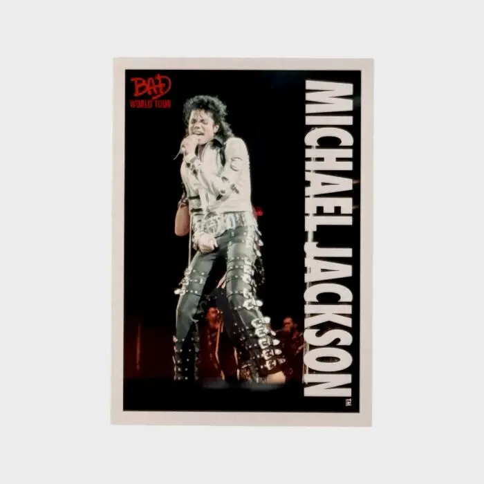Michael Jackson BAD Tour Keepsake Trading Card # 63 Base Shortprint White