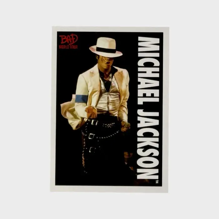 Michael Jackson BAD Tour Keepsake Trading Card # 65 Base Shortprint White