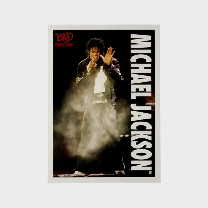 Michael Jackson BAD Tour Keepsake Trading Card # 66 Base Shortprint White