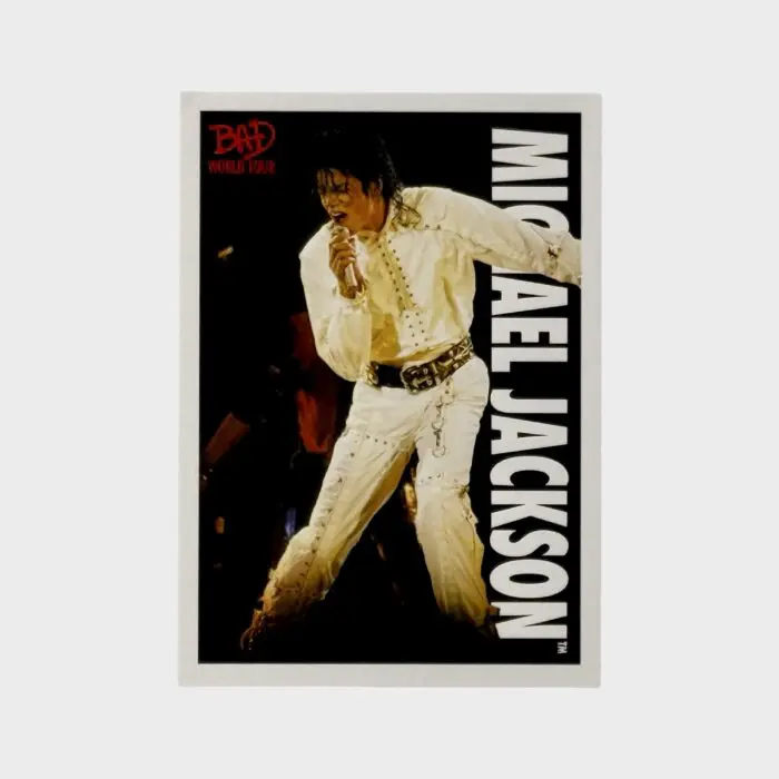 Michael Jackson BAD Tour Keepsake Trading Card # 67 Base Shortprint White