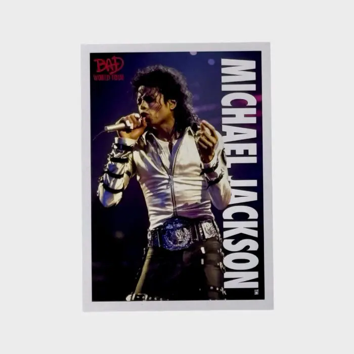 Michael Jackson BAD Tour Keepsake Trading Card # 70 Base Shortprint White
