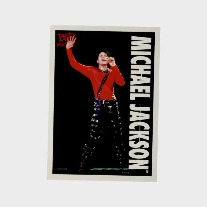 Michael Jackson BAD Tour Keepsake Trading Card # 71 Base Shortprint White