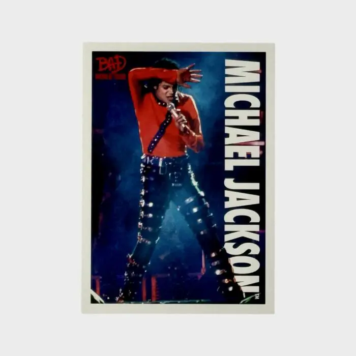 Michael Jackson BAD Tour Keepsake Trading Card # 72 Base Shortprint White
