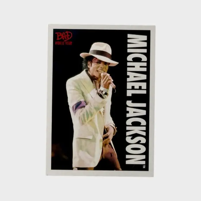 Michael Jackson BAD Tour Keepsake Trading Card # 75 Base Shortprint White