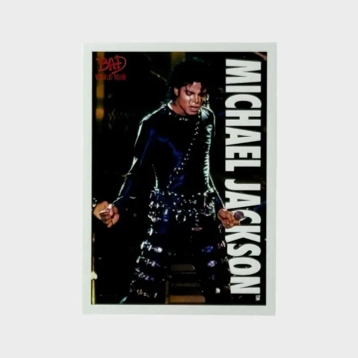 Michael Jackson BAD Tour Keepsake Trading Card # 76 Base Shortprint White