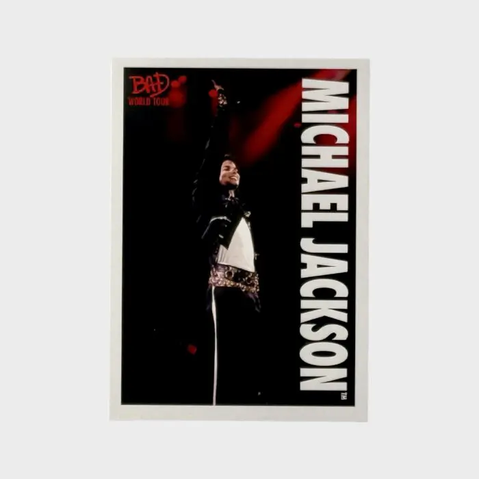 Michael Jackson BAD Tour Keepsake Trading Card # 77 Base Shortprint White
