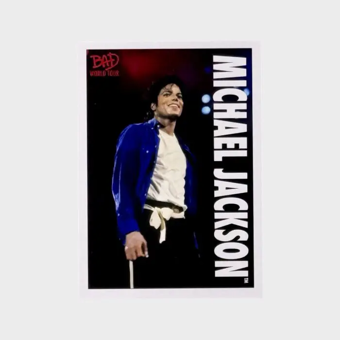 Michael Jackson BAD Tour Keepsake Trading Card # 78 Base Shortprint White
