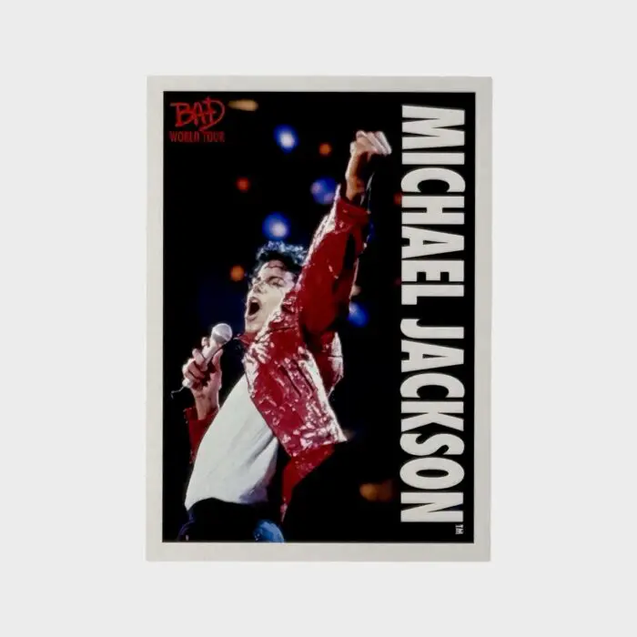 Michael Jackson BAD Tour Keepsake Trading Card # 79 Base Shortprint White