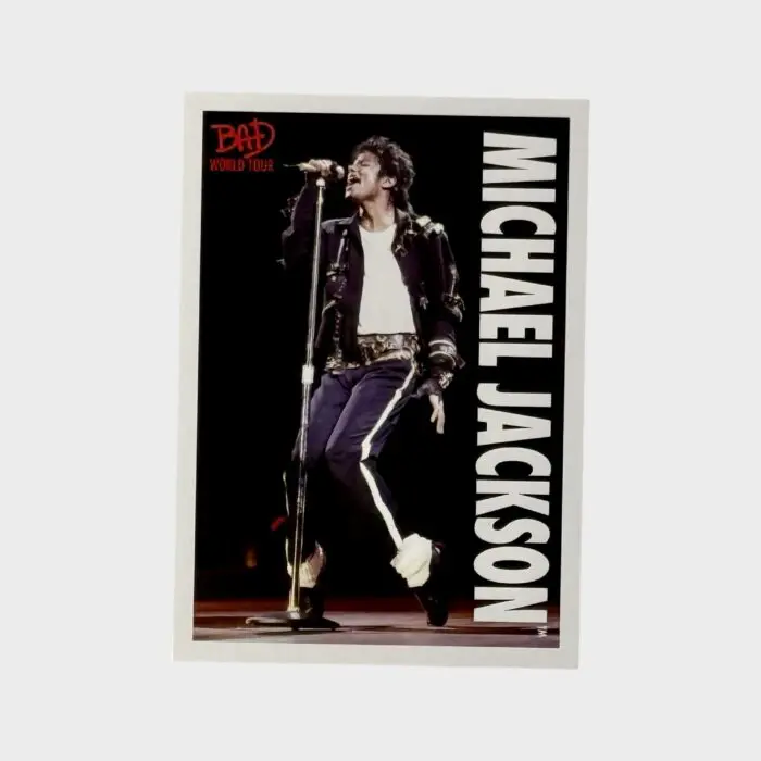 Michael Jackson BAD Tour Keepsake Trading Card # 80 Base Shortprint White