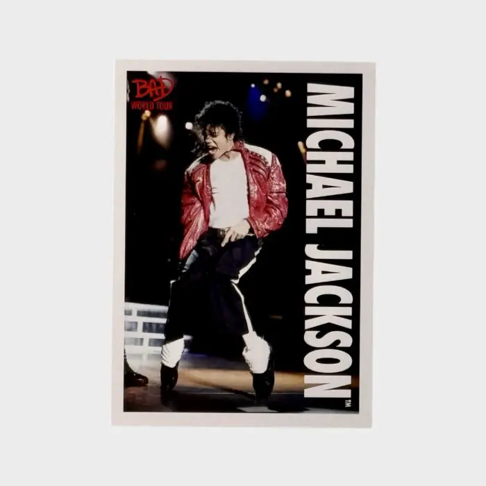 Michael Jackson BAD Tour Keepsake Trading Card # 81 Base Shortprint White