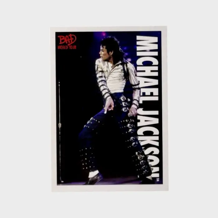 Michael Jackson BAD Tour Keepsake Trading Card # 84 Base Shortprint White
