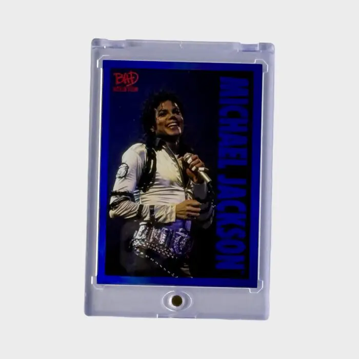 Michael Jackson BAD Tour Keepsake Trading Card # 85 Base Shortprint Blue