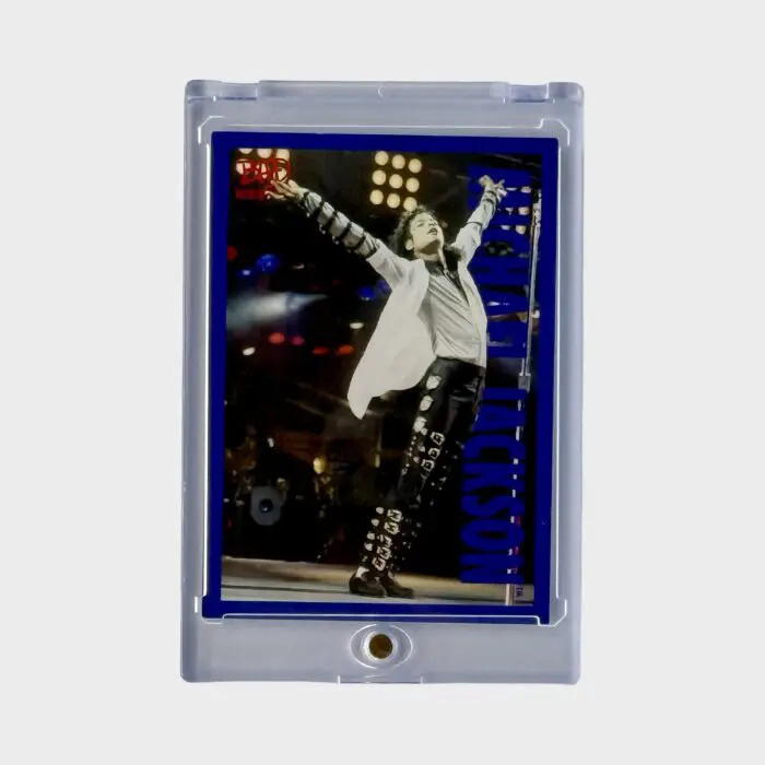 Michael Jackson BAD Tour Keepsake Trading Card # 83 Base Shortprint Blue