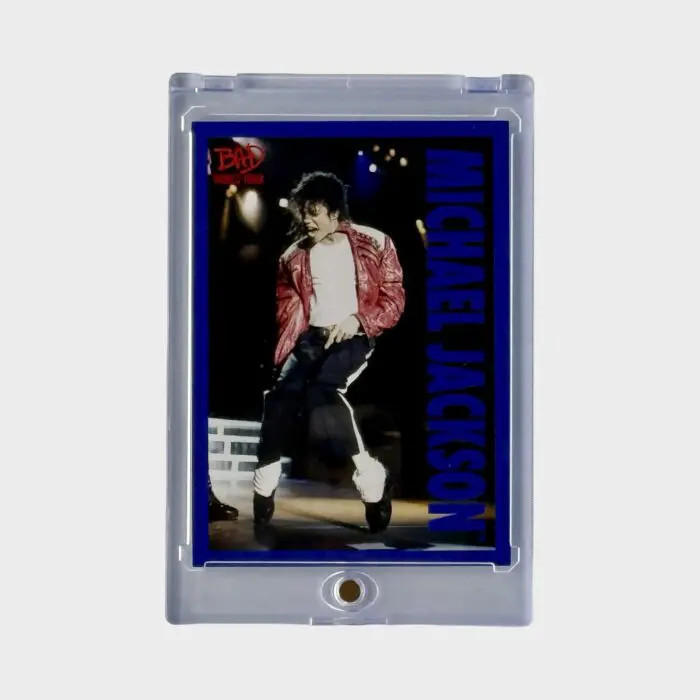 Michael Jackson BAD Tour Keepsake Trading Card # 81 Base Shortprint Blue