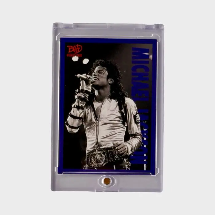 Michael Jackson BAD Tour Keepsake Trading Card # 75 Base Shortprint Blue