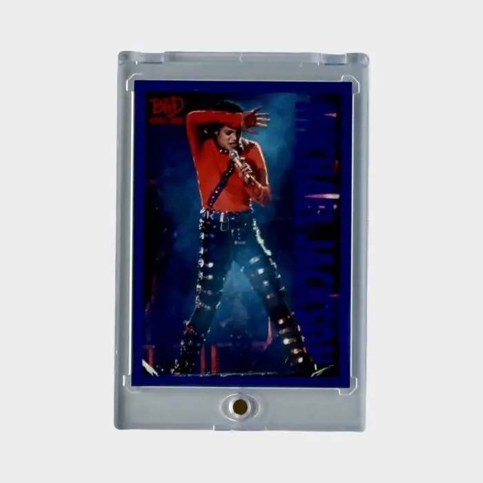 Michael Jackson BAD Tour Keepsake Trading Card # 72 Base Shortprint Blue