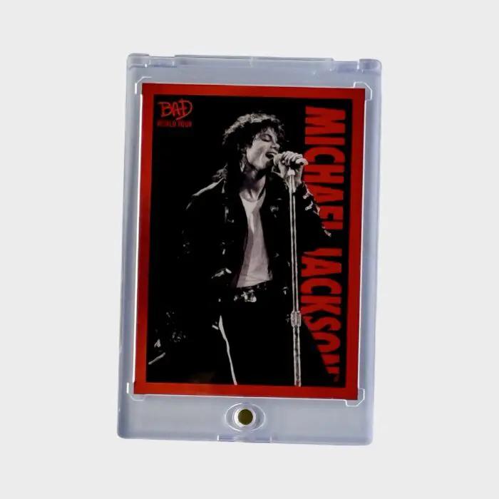 Michael Jackson BAD Tour Keepsake Trading Card # 59 Base Shortprint Red 31/87