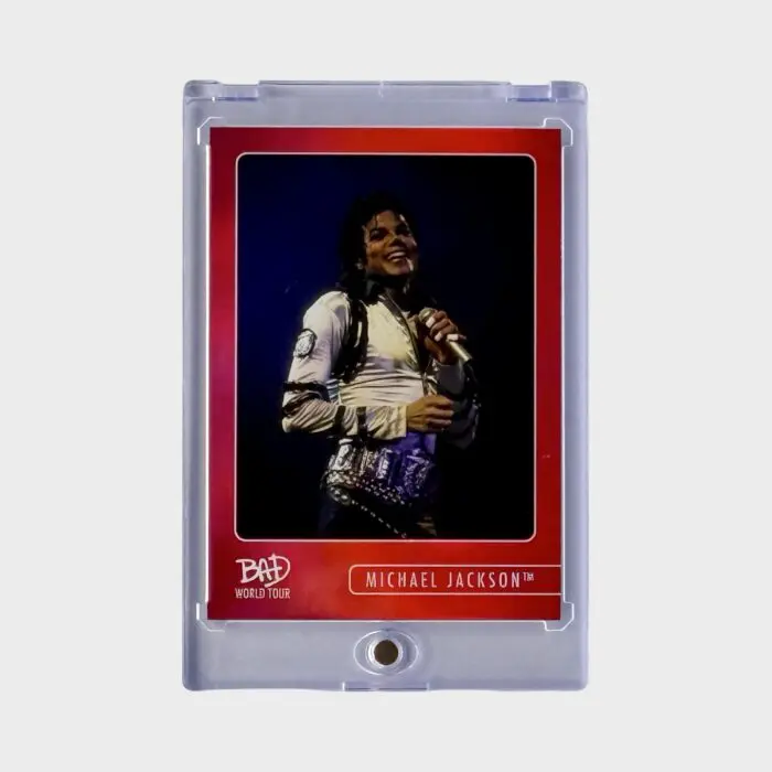 Michael Jackson BAD Tour Keepsake Trading Card # 95 Red Throwback 30/87