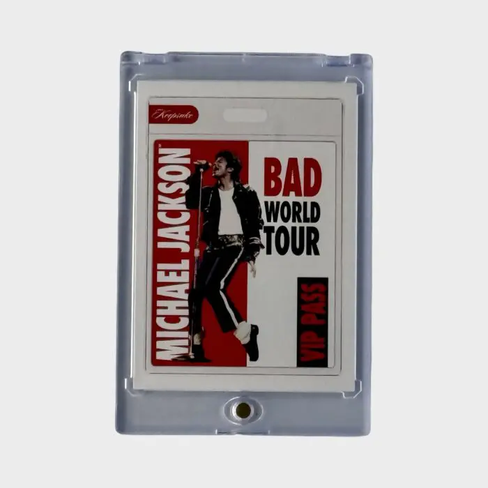 Michael Jackson BAD Tour Keepsake Trading Card # 104 VIP Pass White