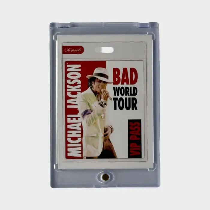 Michael Jackson BAD Tour Keepsake Trading Card # 108 VIP Pass White