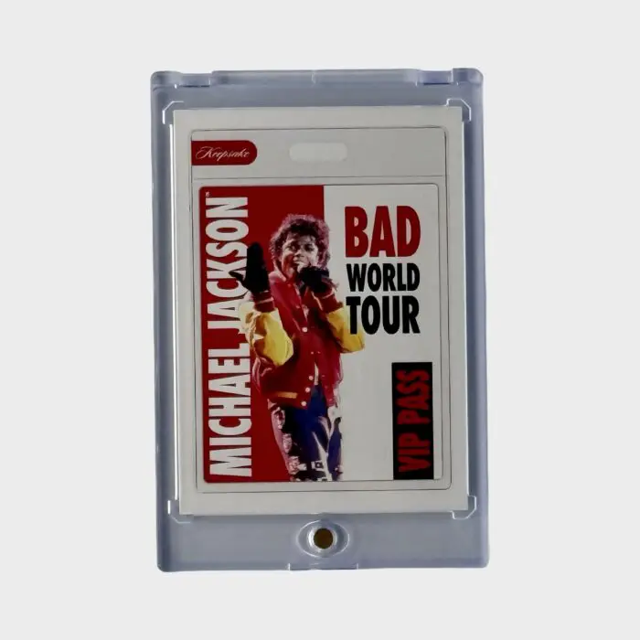 Michael Jackson BAD Tour Keepsake Trading Card # 110 VIP Pass White