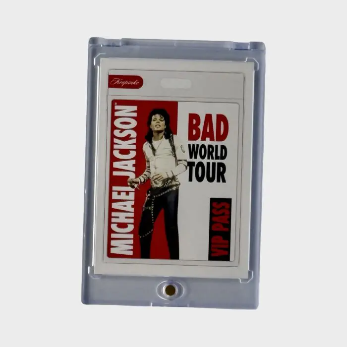 Michael Jackson BAD Tour Keepsake Trading Card # 113 VIP Pass White