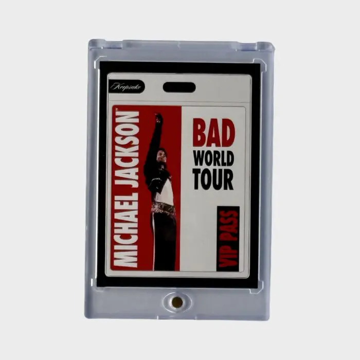 Michael Jackson BAD Tour Keepsake Trading Card # 123 VIP Pass Base