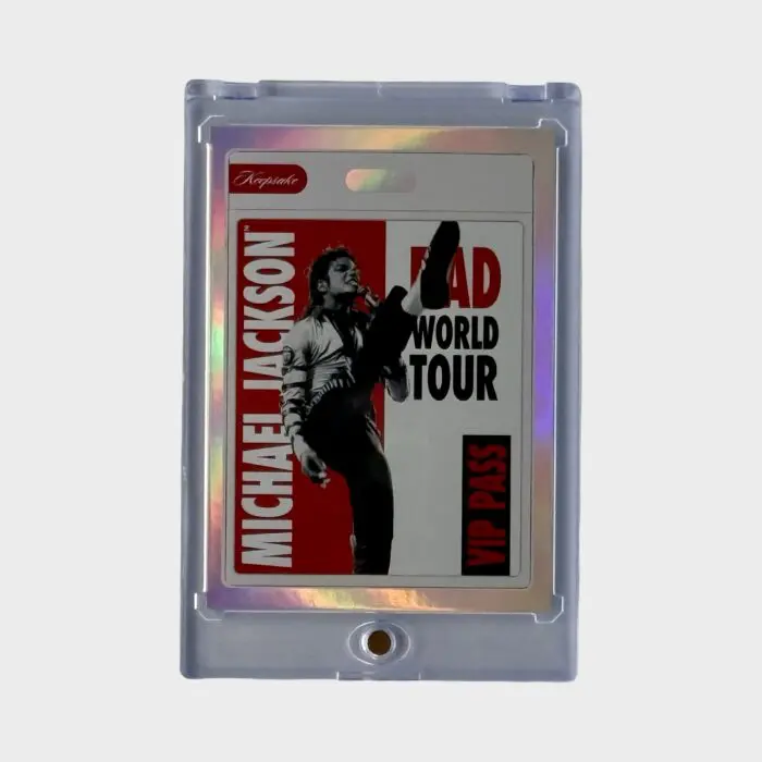 Michael Jackson BAD Tour Keepsake Trading Card # 122 VIP Pass Platinum