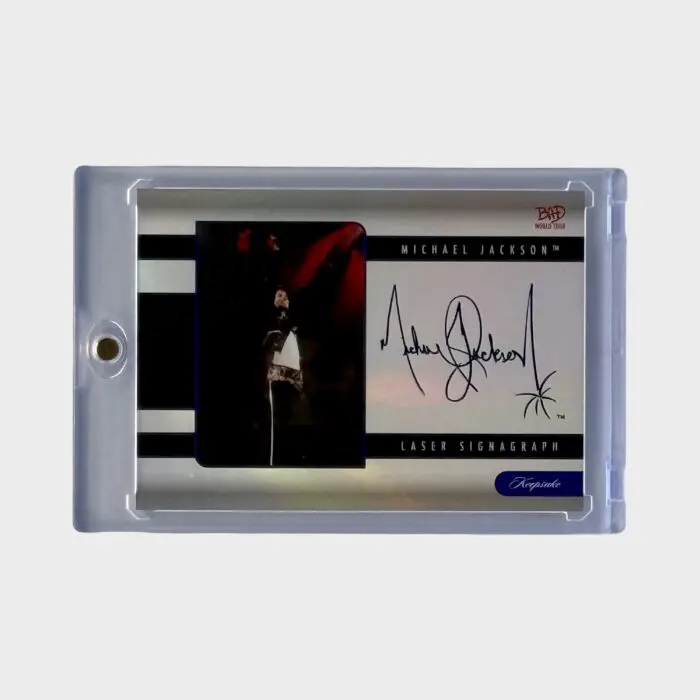 Michael Jackson BAD Tour Keepsake Trading Card # 126 Laser SignaGraph