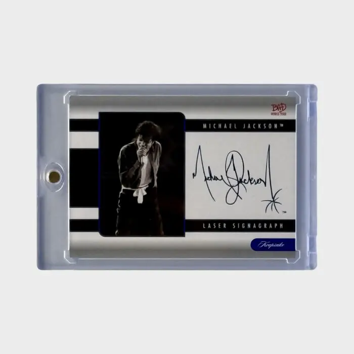 Michael Jackson BAD Tour Keepsake Trading Card # 139 Laser SignaGraph