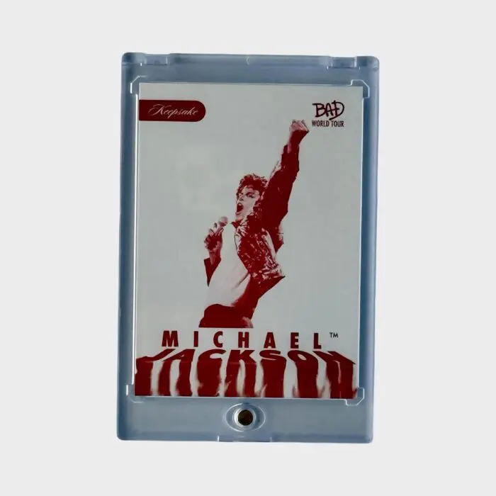 Michael Jackson BAD Tour Keepsake Trading Card # 250 Red Parallel 22/87 Fire