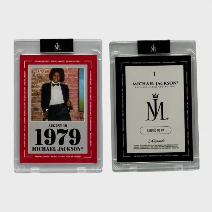Michael Jackson Keepsake Album Collection Trading Card Off The Wall 1 of 79 LVL