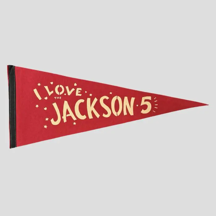 Jackson 5 Motown Original Promo Red 1970’s Pennant