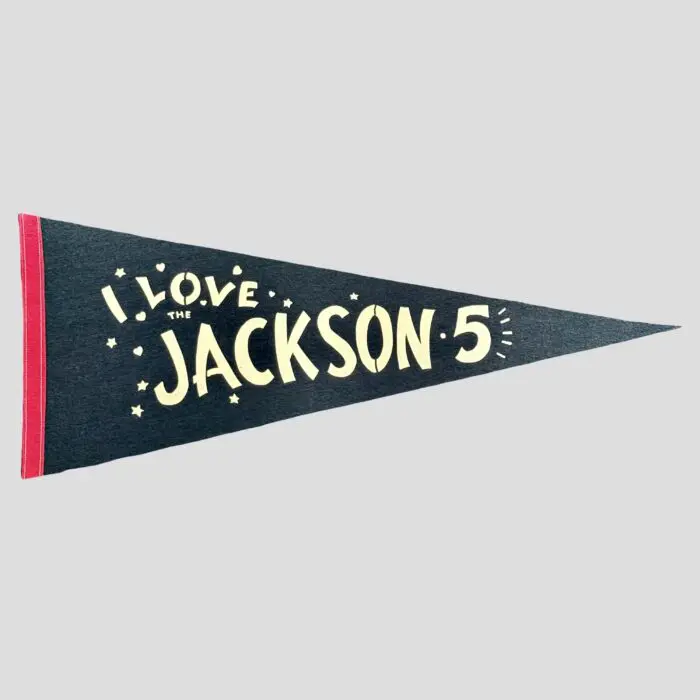 Jackson 5 Motown Original Promo Blue 1970’s Pennant