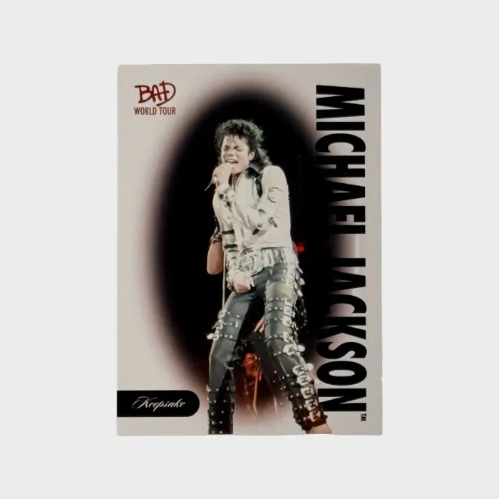 Michael Jackson BAD Tour Keepsake Trading Card # 6 Base Rainbow