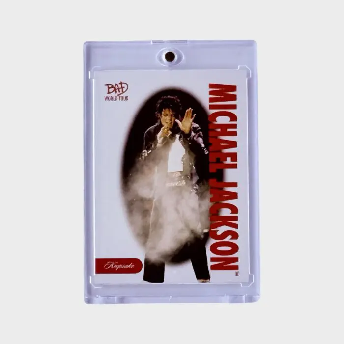 Michael Jackson BAD Tour Keepsake Trading Card # 30 Base Red 03/87