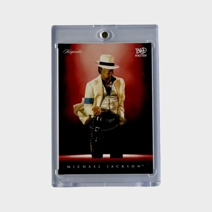 Michael Jackson BAD Tour Keepsake Trading Card # 56 Spotlight Base Red 09/87