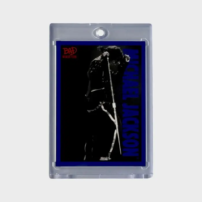 Michael Jackson BAD Tour Keepsake Trading Card # 60 Shortprint Blue Foil