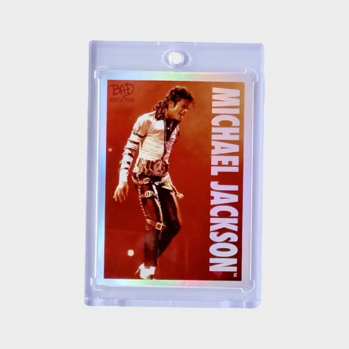 Michael Jackson BAD Tour Keepsake Trading Card # 64 Shortprint White Foil